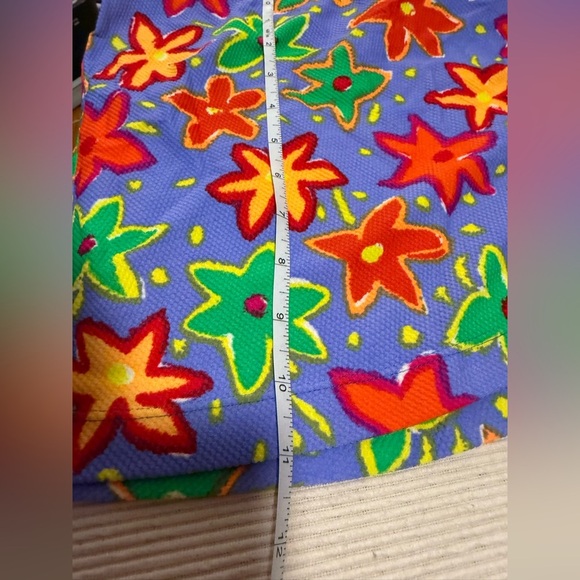 Red and Purple One Piece Swimsuit with Cover up Skirt - Picture 5 of 11